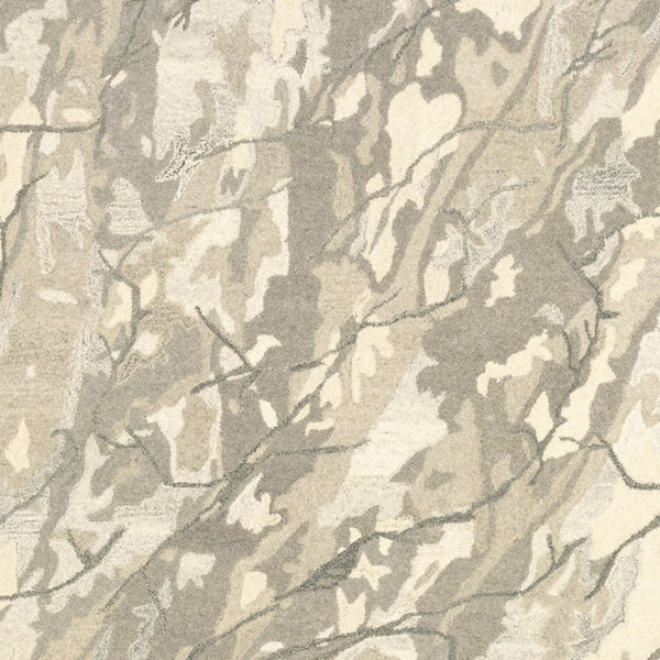 Homeroots 4' Beige Abstract Hand-tufted Wool Area Rug - Elevate Your Living Space With Style And Warmth 10' X 13' Wool 576319