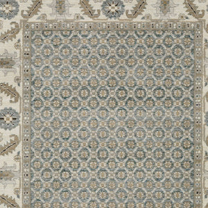 Homeroots 2' Blue Oriental Area Rug – Elegant Power Loom Design, Stain Resistant, Perfect For Pet-friendly Spaces 10' X 13' Polypropylene 576327