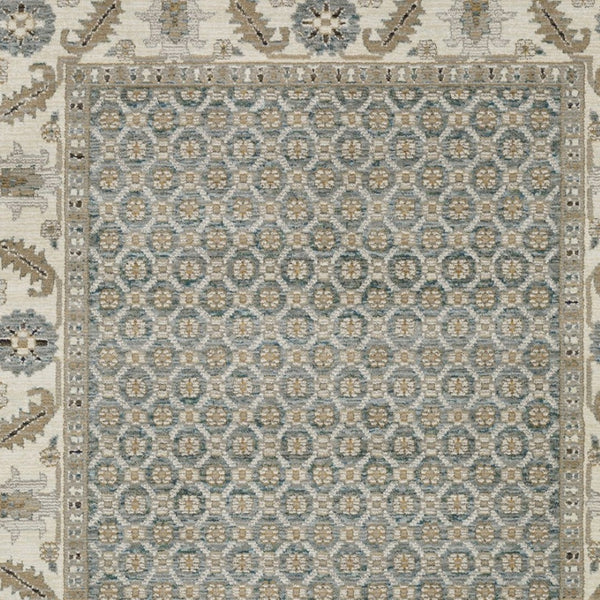 Homeroots 2' Blue Oriental Area Rug – Elegant Power Loom Design, Stain Resistant, Perfect For Pet-friendly Spaces 10' X 13' Polypropylene 576327