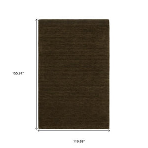 Homeroots 5' Teal Wool Hand Tufted Area Rug - Elevate Your Space With Style, Warmth, And Versatility Today! 10' X 13' Wool 576335