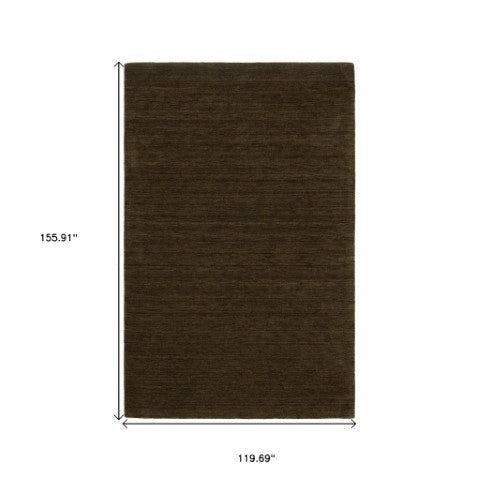 Homeroots 5' Teal Wool Hand Tufted Area Rug - Elevate Your Space With Style, Warmth, And Versatility Today! 10' X 13' Wool 576335