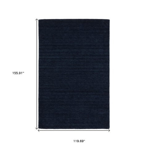 Homeroots 5' Teal Wool Hand Tufted Area Rug - Elevate Your Space With Style, Warmth, And Versatility Today! 10' X 13' Wool 576337