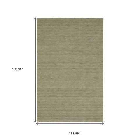 Homeroots 5' Teal Wool Hand Tufted Area Rug - Elevate Your Space With Style, Warmth, And Versatility Today! 10' X 13' Wool 576338