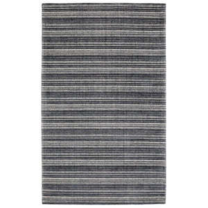 HomeRoots 5' Elegant Ivory and Gray Striped Hand-Tufted Area Rug for Modern and Transitional Home Decor 10' X 13' 576342