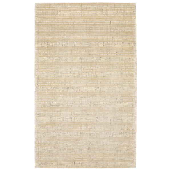 Homeroots 5' Ivory Striped Hand-tufted Area Rug - Add Elegant Texture And Style To Enhance Your Home Decor 10' X 13' Wool Blend 576343