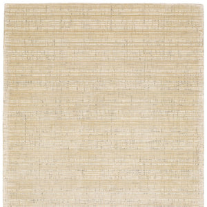 Homeroots 5' Ivory Striped Hand-tufted Area Rug - Add Elegant Texture And Style To Enhance Your Home Decor 10' X 13' Wool Blend 576343