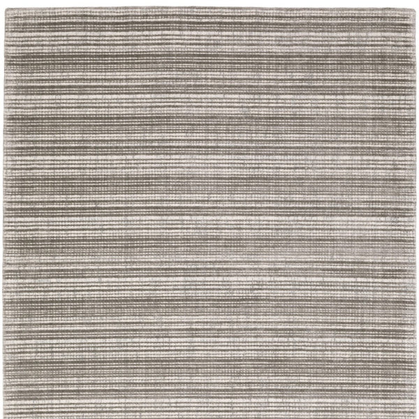 Homeroots 5' Ivory Striped Hand-tufted Area Rug - Add Elegant Texture And Style To Enhance Your Home Decor 10' X 13' Wool Blend 576344
