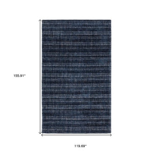 Homeroots 5' Ivory Striped Hand-tufted Area Rug - Add Elegant Texture And Style To Enhance Your Home Decor 10' X 13' Wool Blend 576346