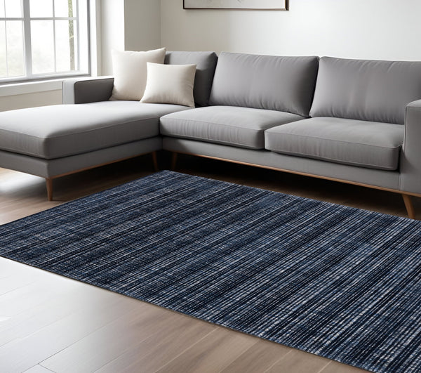 Homeroots 5' Ivory Striped Hand-tufted Area Rug - Add Elegant Texture And Style To Enhance Your Home Decor 10' X 13' Wool Blend 576346