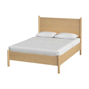 Butler Specialty Lennon Midcentury Farmhouse Queen Bed With Rounded Legs For A Stylish And Cozy Bedroom Retreat Light Brown Mahogany Wood,Mdf,Mahogany Veneer 5763473-butler