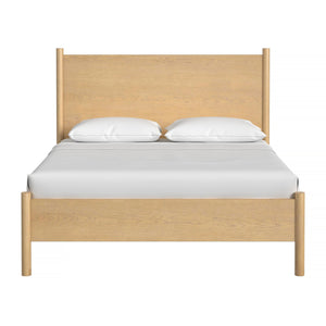 Butler Specialty Lennon Midcentury Farmhouse Queen Bed With Rounded Legs For A Stylish And Cozy Bedroom Retreat Light Brown Mahogany Wood,Mdf,Mahogany Veneer 5763473-butler