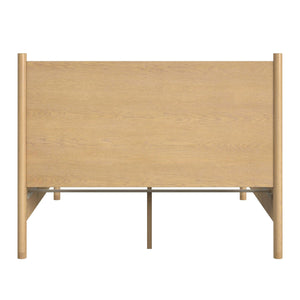 Butler Specialty Lennon Midcentury Farmhouse Queen Bed With Rounded Legs For A Stylish And Cozy Bedroom Retreat Light Brown Mahogany Wood,Mdf,Mahogany Veneer 5763473-butler