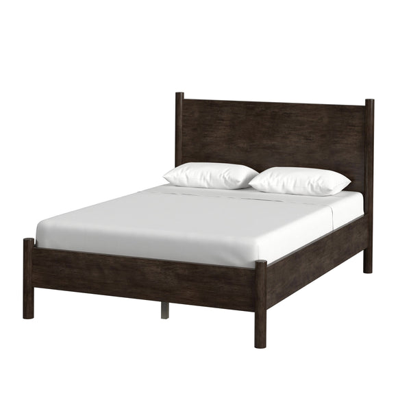 Butler Specialty Lennon Midcentury Farmhouse Queen Bed With Rounded Legs For A Stylish And Cozy Bedroom Retreat Medium Brown Mahogany Wood,Mdf,Mahogany Veneer 5763474-butler