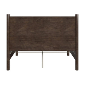 Butler Specialty Lennon Midcentury Farmhouse Queen Bed With Rounded Legs For A Stylish And Cozy Bedroom Retreat Medium Brown Mahogany Wood,Mdf,Mahogany Veneer 5763474-butler