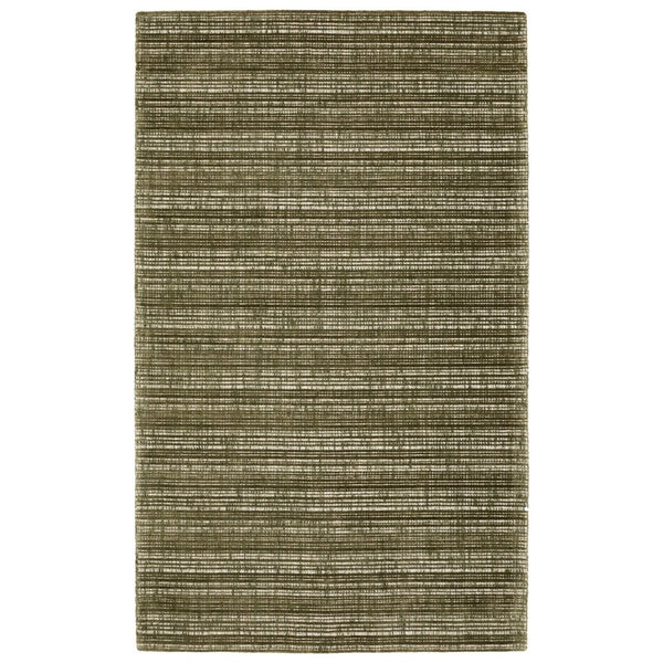 HomeRoots 5' Elegant Ivory and Gray Striped Hand-Tufted Area Rug for Modern and Transitional Home Decor 10' X 13' 576347