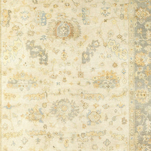 HomeRoots 6' Hand-Knotted Wool Oriental Area Rug in Beige and Gray – Timeless Elegance for Any Space 10' X 14' 576367