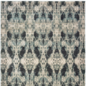 Homeroots 4' Enhance Your Space With A Stylish Gray Abstract Area Rug – Stain Resistant & Soft Texture! 10' X 13' Polypropylene 576378