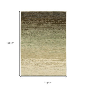 Homeroots 3'' Brown Abstract Area Rug - Stylish, Stain-resistant Comfort For Homes With Kids And Pets 10' X 13' Polypropylene,Polyester 576391