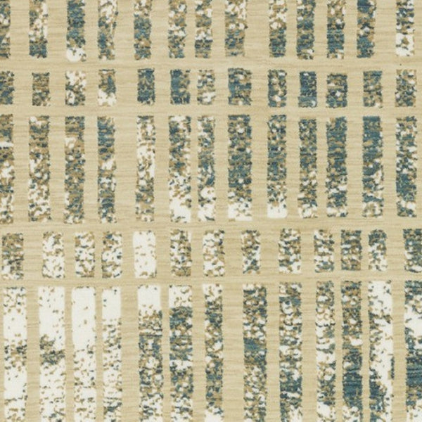 Homeroots 3' Beige Geometric Area Rug - Stylish, Stain Resistant Design For Kid And Pet-friendly Spaces 10' X 13' Polypropylene,Polyester 576394