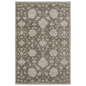HomeRoots 4' Elegant Gray Oriental Area Rug - Timeless Design, Durable & Easy-Care for Any Room Decor 10' X 13' 576395