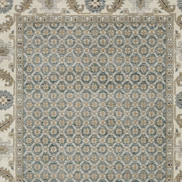 Homeroots 2' Blue Oriental Area Rug – Elegant Power Loom Design, Stain Resistant, Perfect For Pet-friendly Spaces 9' X 12' Polypropylene 576414