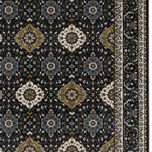 HomeRoots 5' Red Medallion Area Rug with Fringe - Elegant, Stain-Resistant Design for Stylish Living Spaces! 10' X 13' 576442