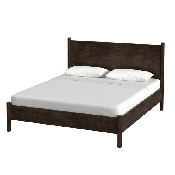 Butler Specialty Lennon Midcentury Farmhouse Queen Bed With Rounded Legs For A Stylish And Cozy Bedroom Retreat Medium Brown Mindi Wood,Mdf,Mindi Veneer 5764474-butler
