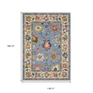 Homeroots 2' Cozy Gray Oriental Area Rug With Fringe - Elevate Your Space With Timeless Style And Warmth 10' X 13' Wool Blend 576489