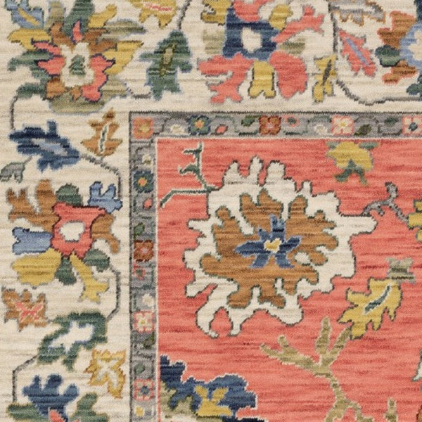 Homeroots 2' Cozy Gray Oriental Area Rug With Fringe - Elevate Your Space With Timeless Style And Warmth 10' X 13' Wool Blend 576491