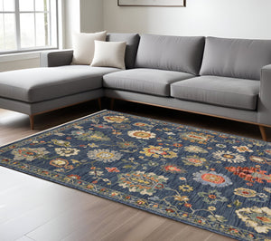 Homeroots 2' Yellow Oriental Area Rug With Fringe - Timeless Design For Cozy Home Decor And Warmth 10' X 13' Wool Blend 576495