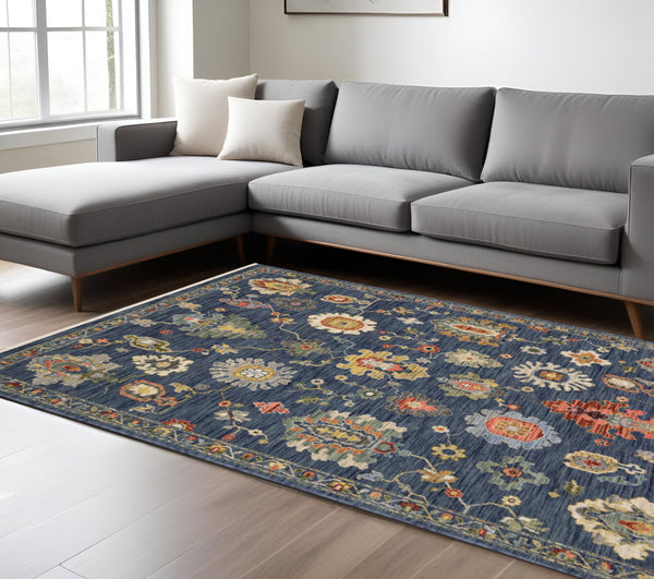 Homeroots 2' Yellow Oriental Area Rug With Fringe - Timeless Design For Cozy Home Decor And Warmth 10' X 13' Wool Blend 576495