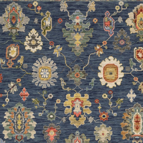 Homeroots 2' Yellow Oriental Area Rug With Fringe - Timeless Design For Cozy Home Decor And Warmth 10' X 13' Wool Blend 576495