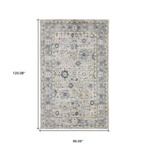 Homeroots 10' Gray Oriental Hand-tufted Runner Rug - Elegant Design To Enhance Your Home's Decor And Comfort 8' X 10' Wool Blend 576513