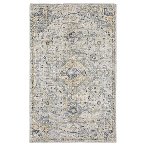 Homeroots 10' Gray Medallion Hand-tufted Runner Rug - Artistic Home Decor For Stylish Living Spaces 10' X 14' Wool Blend 576518