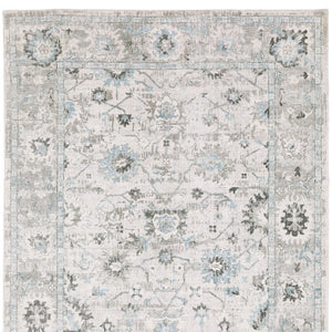 HomeRoots 10' Ivory and Teal Hand-Tufted Oriental Runner Rug - Artisan Crafted for Timeless Elegance and Comfort 10' X 14' 576521
