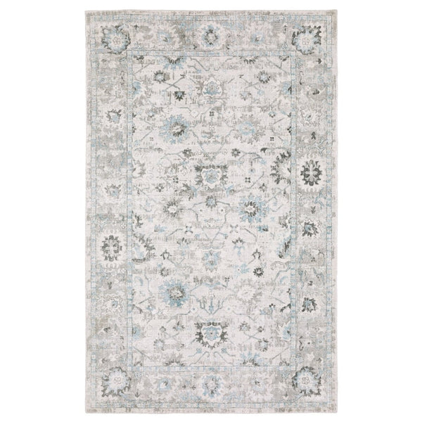 HomeRoots 10' Ivory and Teal Hand-Tufted Oriental Runner Rug - Artisan Crafted for Timeless Elegance and Comfort 8' X 10' 576522