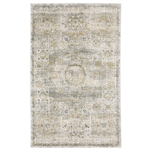 Homeroots 10' Gray Medallion Hand-tufted Runner Rug - Elegant Design To Enhance Your Home's Warmth And Style 10' X 14' Wool Blend 576524