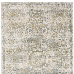 Homeroots 10' Gray Medallion Hand-tufted Runner Rug - Elegant Design To Enhance Your Home's Warmth And Style 10' X 14' Wool Blend 576524