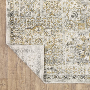 Homeroots 10' Gray Medallion Hand-tufted Runner Rug - Elegant Design To Enhance Your Home's Warmth And Style 8' X 10' Wool Blend 576525