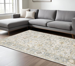 Homeroots 10' Ivory Hand Tufted Oriental Runner Rug – Elegant Design To Enhance Your Home's Style And Warmth 8' X 10' Wool Blend 576528