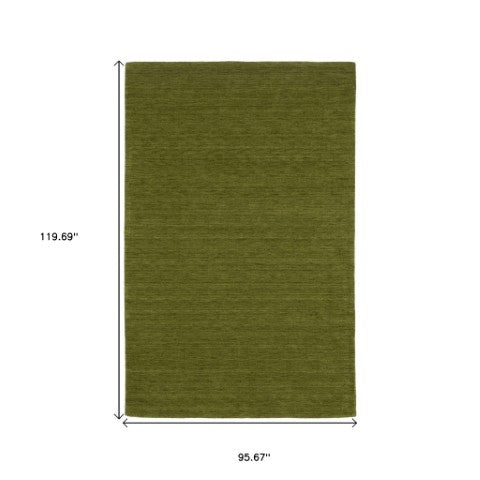 Homeroots 5' Teal Wool Hand Tufted Area Rug - Elevate Your Space With Style, Warmth, And Versatility Today! 8' X 10' Wool 576538