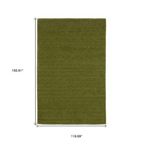 Homeroots 5' Teal Wool Hand Tufted Area Rug - Elevate Your Space With Style, Warmth, And Versatility Today! 10' X 13' Wool 576539