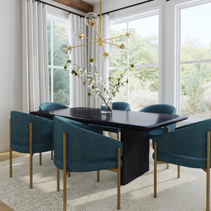 Butler Specialty Halmstad Rectangular Dining Table - Elegant Solid Wood Centerpiece For Family Gatherings & Parties Black Mdf,Mindi Solids,Mindi Veneer 5765432-butler