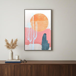 HomeRoots Wild Hand-Painted Black Floater Frame Wall Art - Bold, Unique Canvas for Modern Home Décor & Style 576601