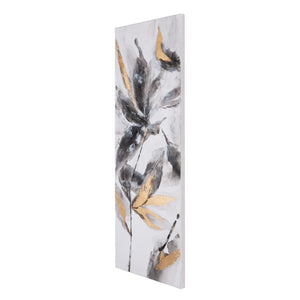 HomeRoots Opulent Hand-Painted Canvas Wall Art | Modern Elegance for Living Rooms, Bedrooms & More 576618