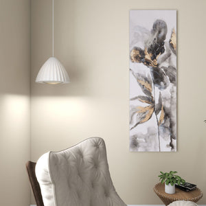 HomeRoots Opulent Petals II Canvas Art - Hand-Painted Floral Wall Decor for Modern Elegance & Style 576619