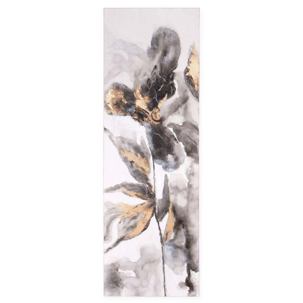 HomeRoots Opulent Petals II Canvas Art - Hand-Painted Floral Wall Decor for Modern Elegance & Style 576619