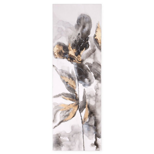 HomeRoots Opulent Petals II Canvas Art - Hand-Painted Floral Wall Decor for Modern Elegance & Style 576619