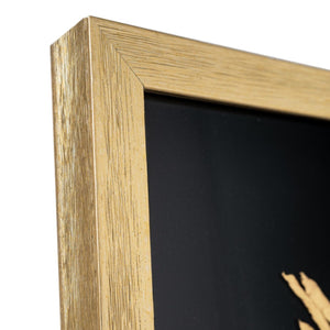 HomeRoots Aurous Flare Gold Shadowbox Textual Art – Luxe, Modern Wall Décor for Living Spaces & Offices 576628