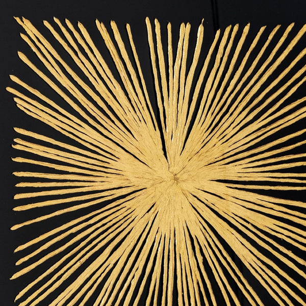 HomeRoots Aurous Flare Gold Shadowbox Textual Art – Luxe, Modern Wall Décor for Living Spaces & Offices 576628